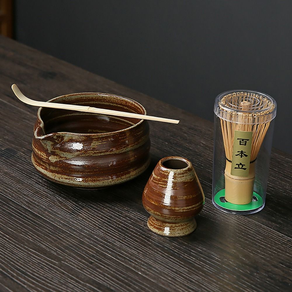Bamboo Whisk Chasen - Juego de té Matcha japonés de