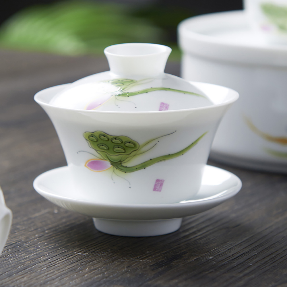 Matcha Bowl Chawan - Juego de té de porcelana de
