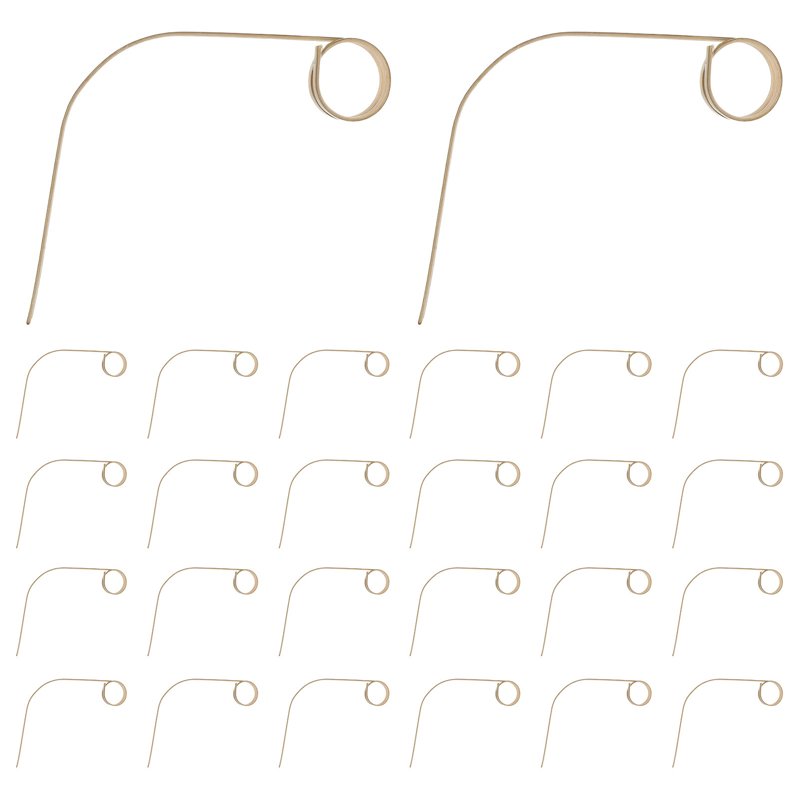 Bamboo Whisk Chasen - 50 Palillos de Bambú para Cócteles,