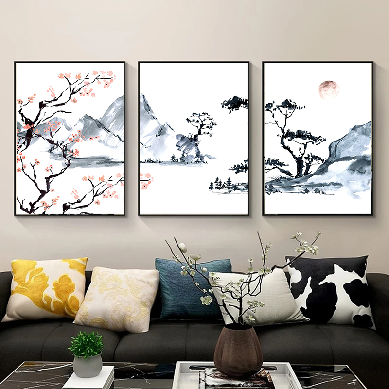 Japanese Lifestyle Home - Póster de pintura al óleo sobre