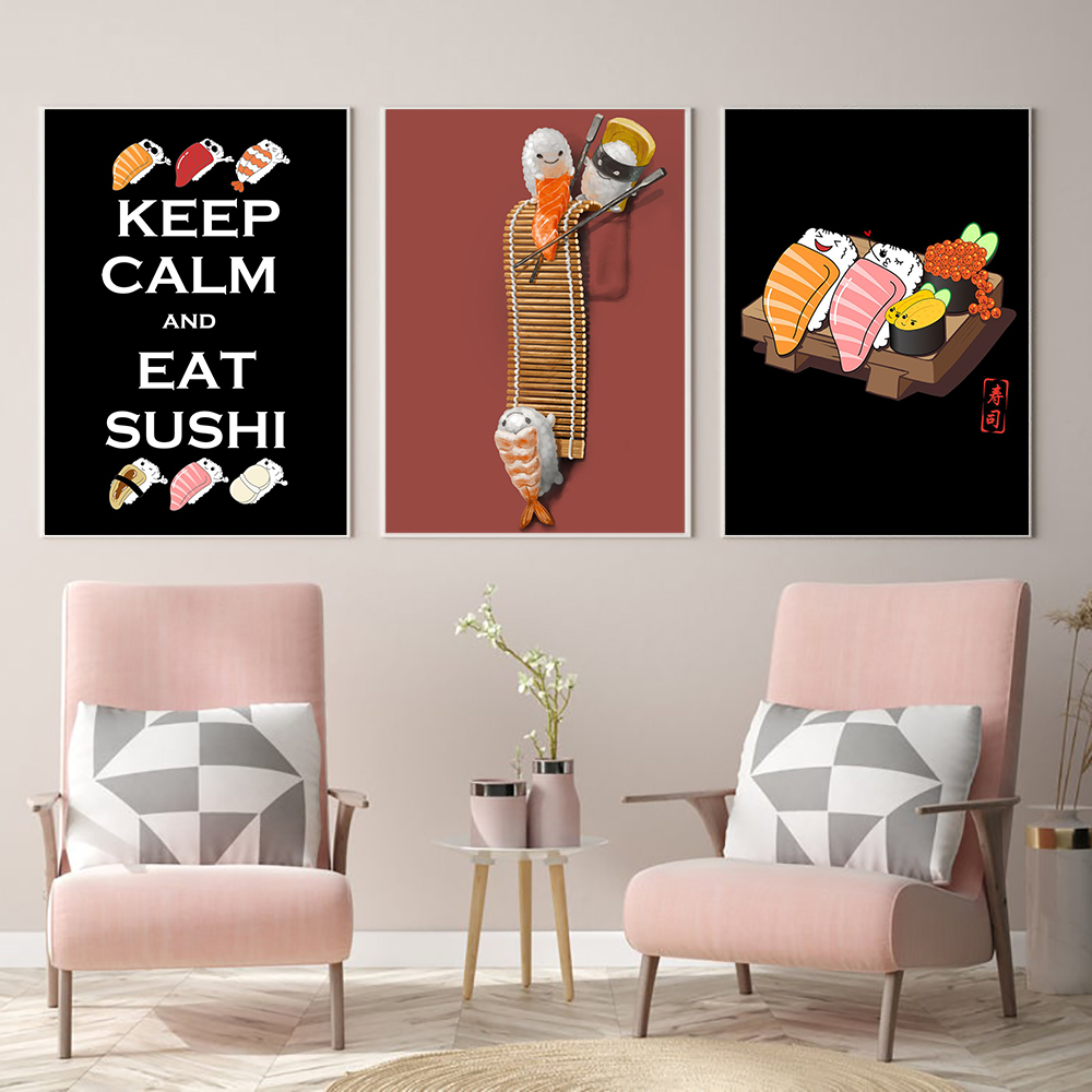 Japanese Restaurant Lifestyle - Estilo japonés Ramen Sushi dibujos animados