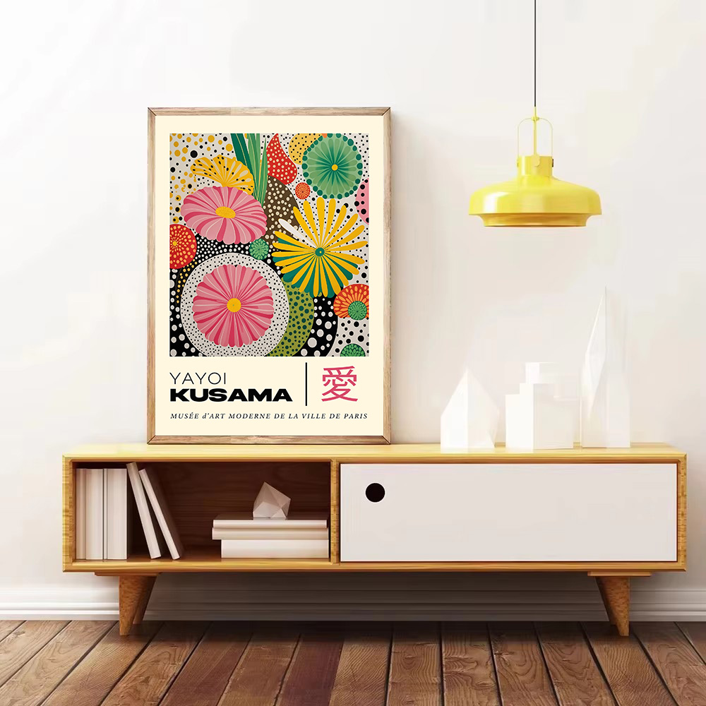 Yayoi Kusama-Póster de exposic - Japanese Lifestyle Home reseña y precio