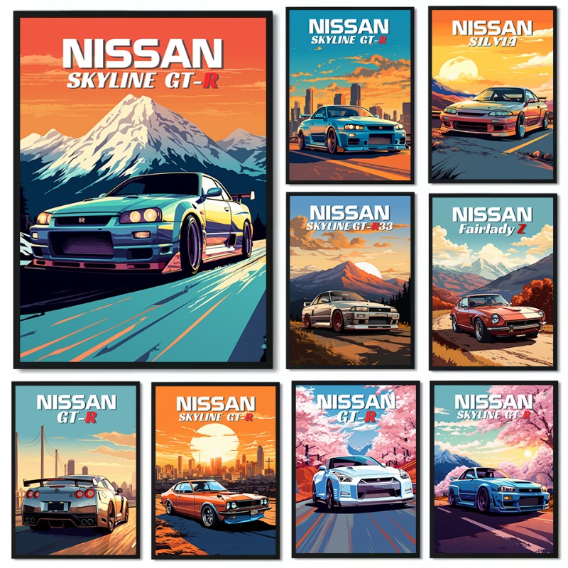 Póster Retro de coche deportiv - Japanese Lifestyle Home reseña y precio