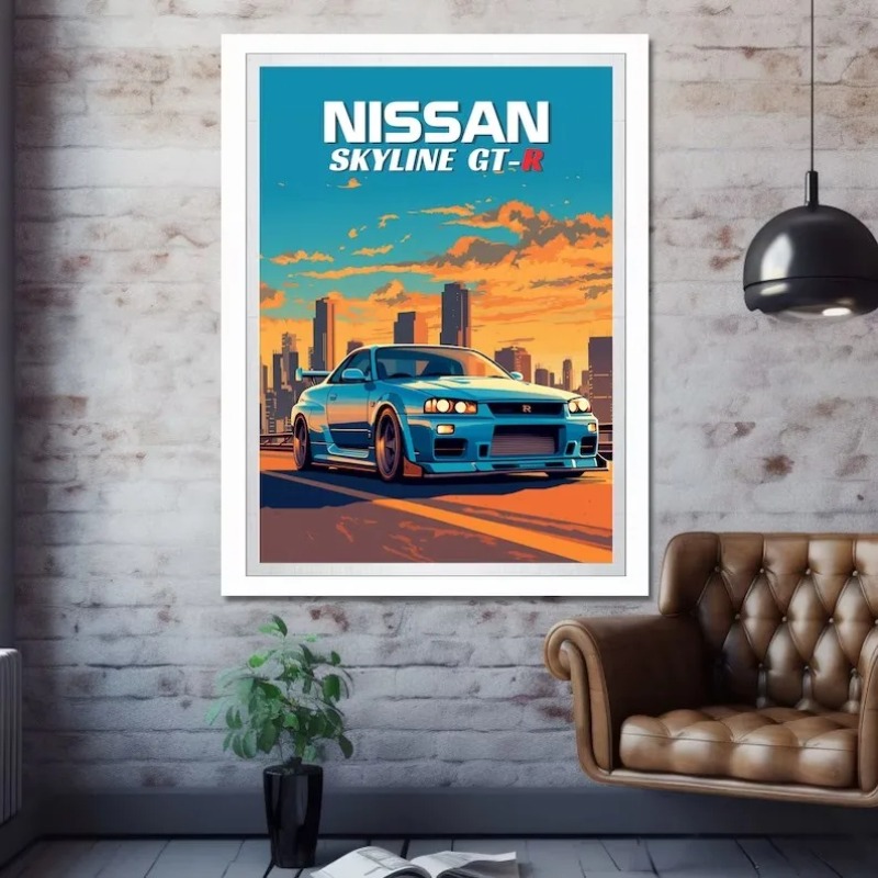 Póster Retro de coche deportiv - Japanese Lifestyle Home reseña y precio