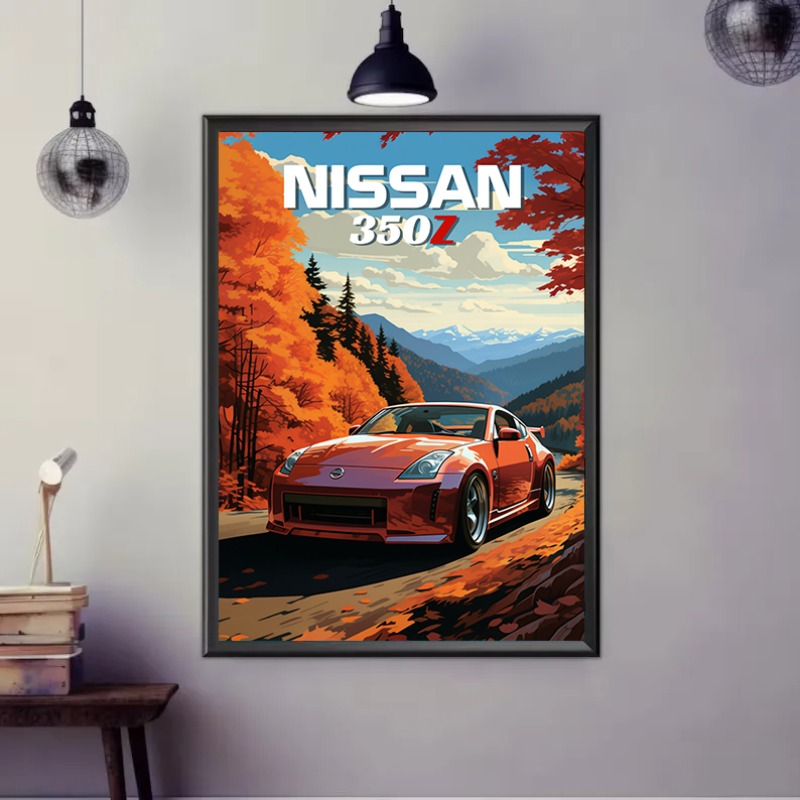 Póster Retro de coche deportiv - Japanese Lifestyle Home reseña y precio