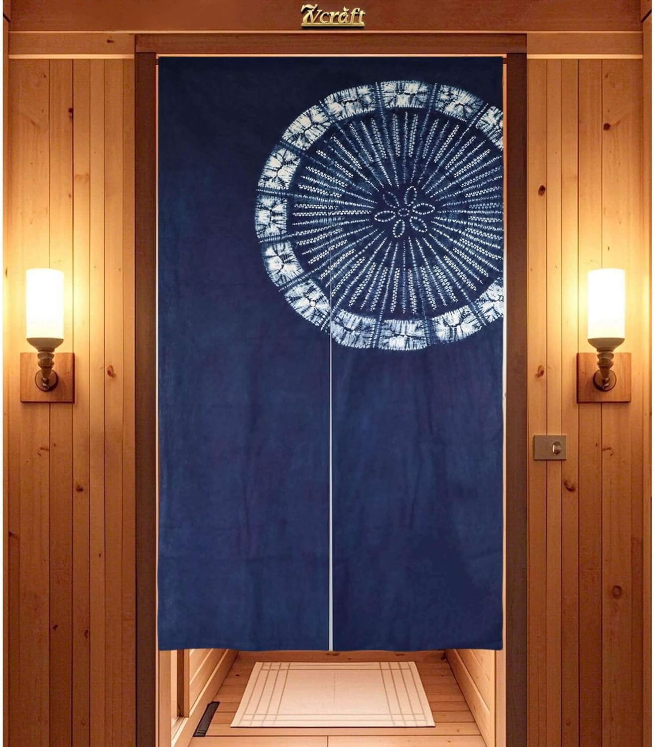 Cortina japonesa teñida a mano - Shibori Tie Dye reseña y precio