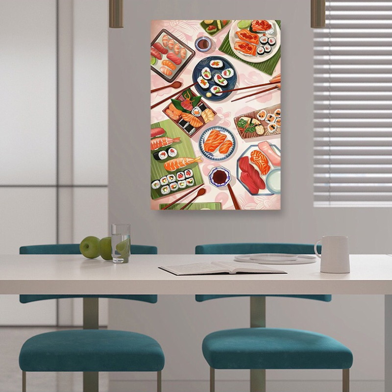 Pósteres de Sushi y Salmón, Im - Japanese Restaurant Lifestyle reseña y precio