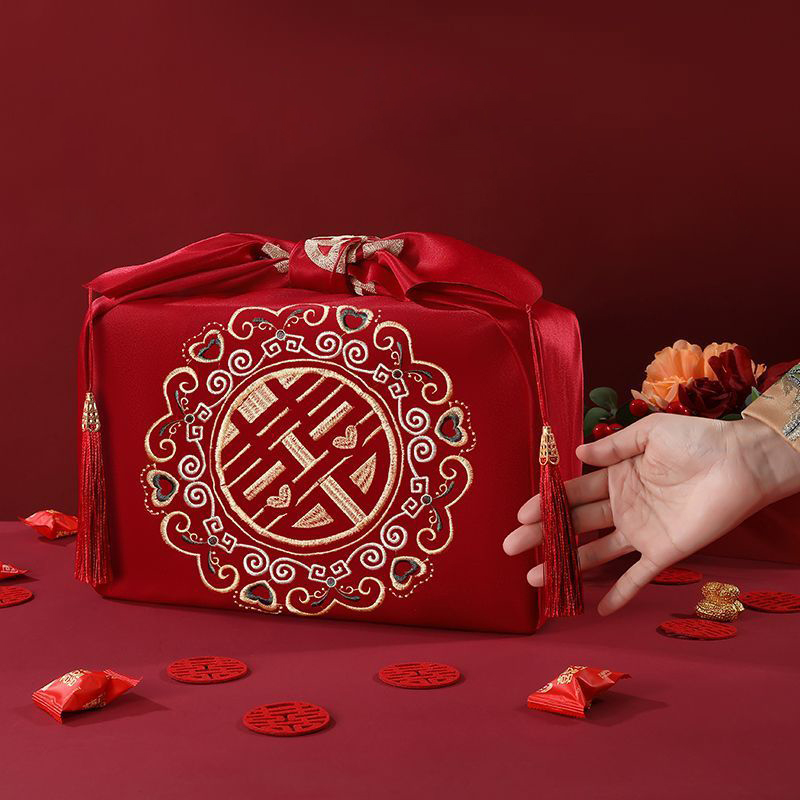 Pañuelo rojo de estilo chino F - Furoshiki Wrap Cloth reseña y precio