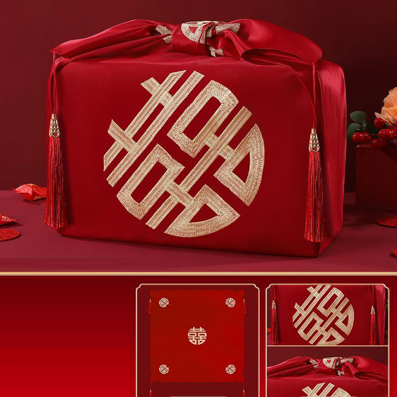 Pañuelo rojo de estilo chino F - Furoshiki Wrap Cloth reseña y precio