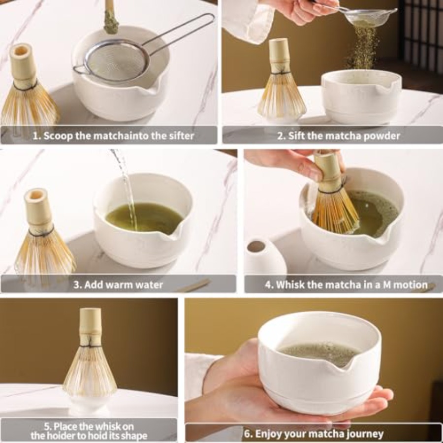 Juego de Té Matcha, Kit de 5 P - Matcha Bowl Chawan reseña y precio