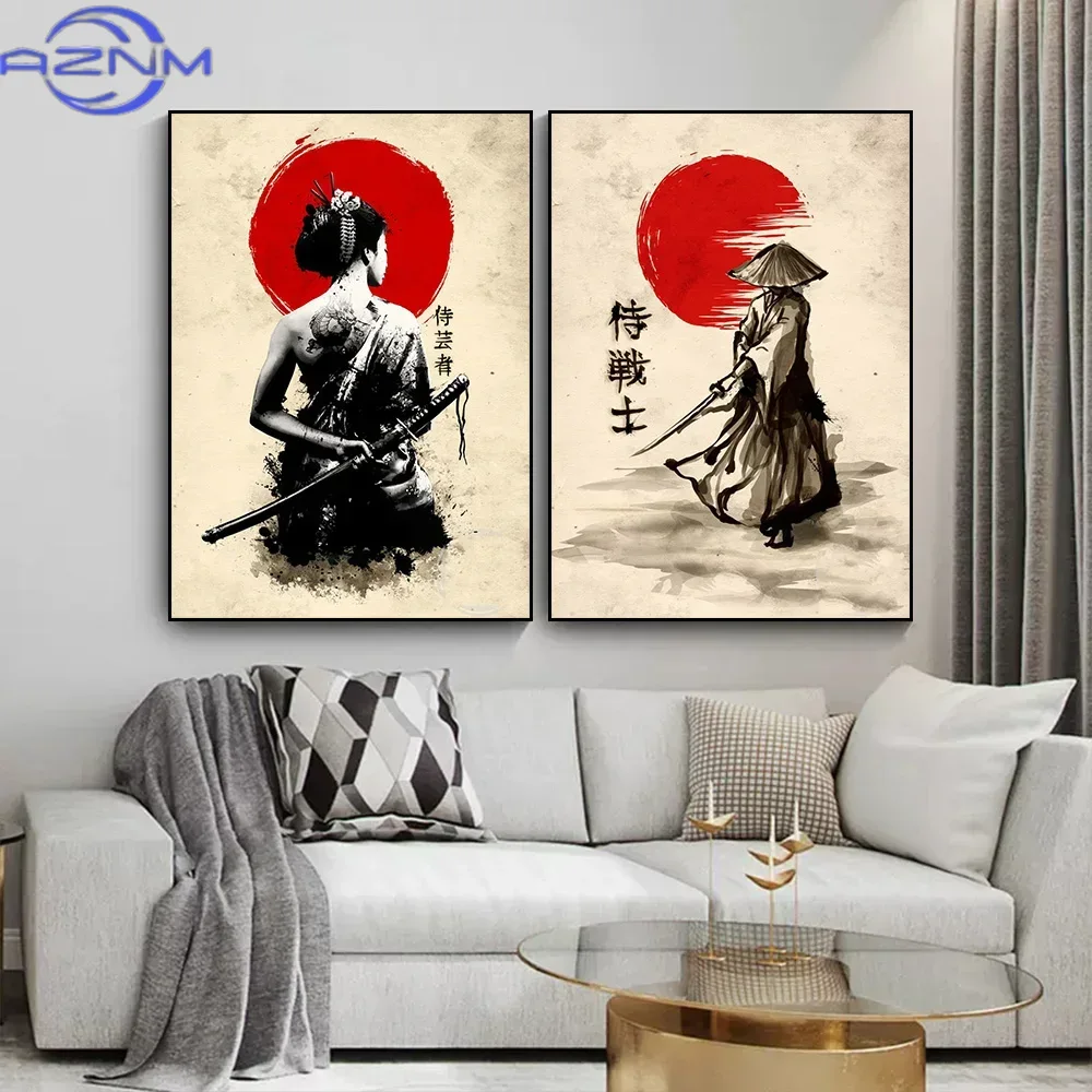 Pintura en lienzo AZNM, póster - Japanese Lifestyle Home reseña y precio