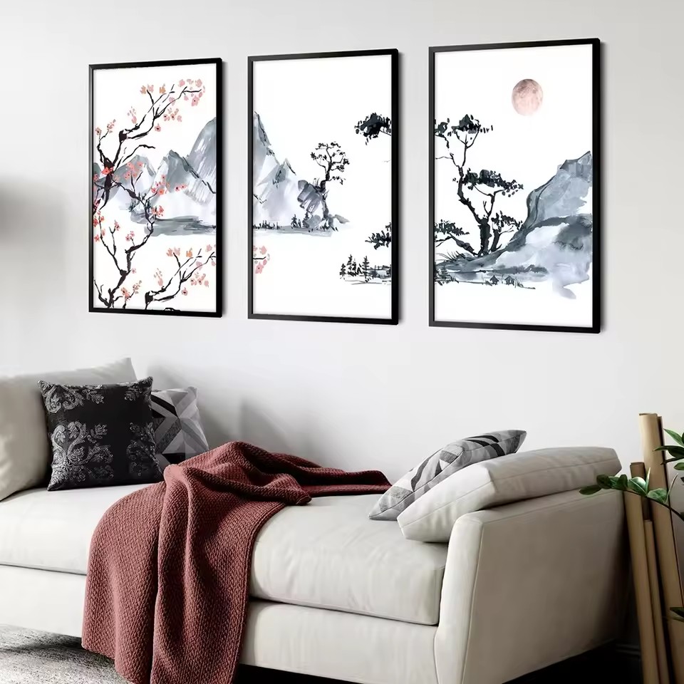Póster de pintura al óleo sobr - Japanese Lifestyle Home reseña y precio