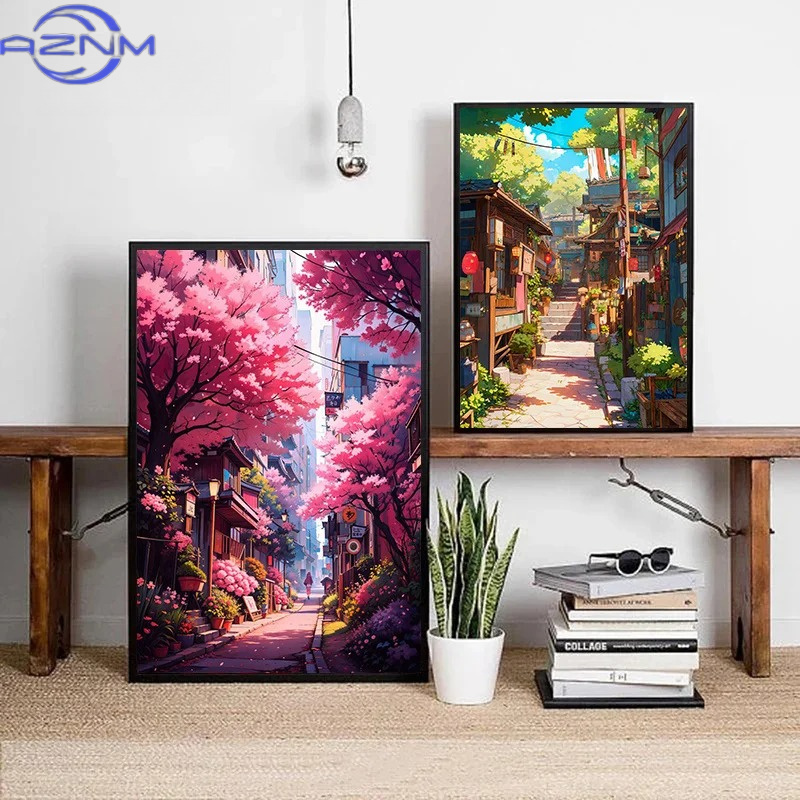 AZNM - Póster de lienzo con pa - Japanese Lifestyle Home reseña y precio