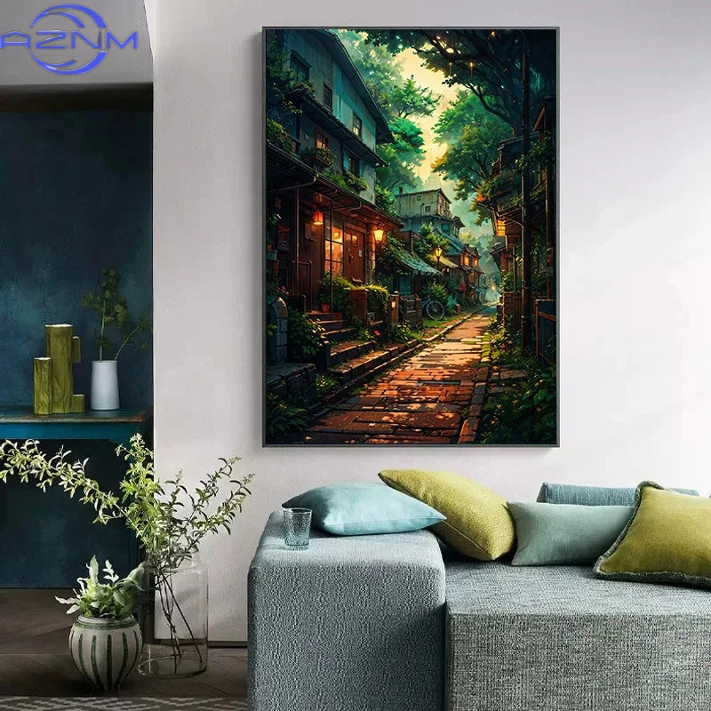 AZNM - Póster de lienzo con pa - Japanese Lifestyle Home reseña y precio